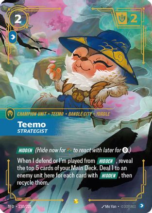 Teemo - Strategist (Overnumbered) (230/221) - Spiritforged Foil - Trinity Hobby