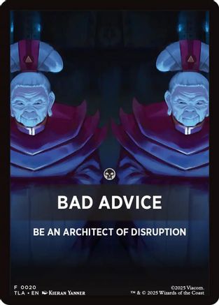 Bad Advice Theme Card  (TLA-020) - [Avatar: The Last Airbender] - Trinity Hobby