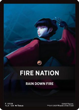 Fire Nation Theme Card  (TLA-028) - [Avatar: The Last Airbender] - Trinity Hobby