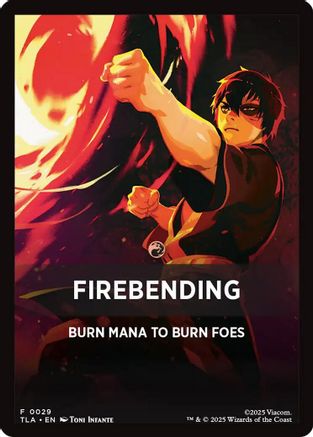 Firebending Theme Card (0029)  (TLA-029) - [Avatar: The Last Airbender] - Trinity Hobby