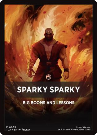 Sparky Sparky Theme Card  (TLA-035) - [Avatar: The Last Airbender] - Trinity Hobby
