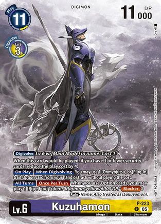 Kuzuhamon (Time Stranger Box Topper) (P-223) - [Digimon Promotion Cards] Foil - Trinity Hobby