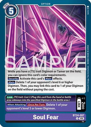Soul Fear (BT24-097) - [Time Stranger] - Trinity Hobby