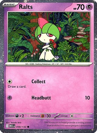 Ralts (Cosmos Holo) - (058) Holofoil [Miscellaneous Cards & Products] - Trinity Hobby