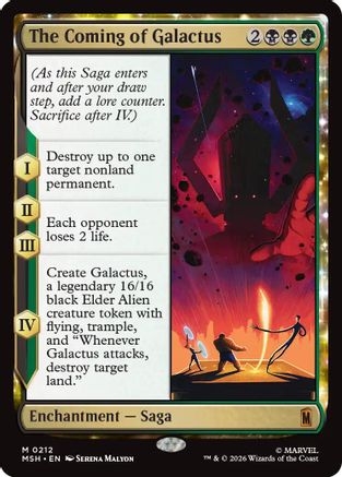 The Coming of Galactus  [Foil]  (MSH-212) - [Marvel Super Heroes] - Trinity Hobby