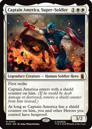 Captain America, Super-Soldier  (MSH-009) - [Marvel Super Heroes] - Trinity Hobby
