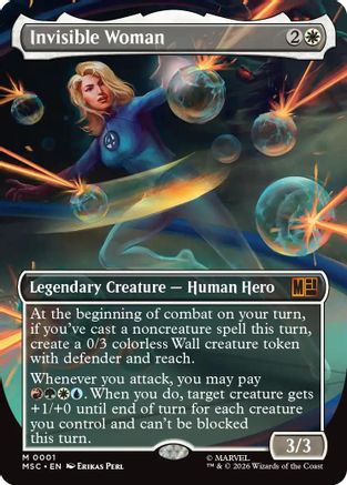 Invisible Woman (Borderless)  (MSC-001) - [Commander: Marvel Super Heroes] - Trinity Hobby