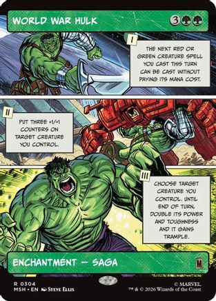 World War Hulk (Borderless)  (MSH-304) - [Marvel Super Heroes] - Trinity Hobby