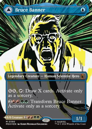 Bruce Banner (Borderless)  [Foil]  (MSH-390) - [Marvel Super Heroes] - Trinity Hobby