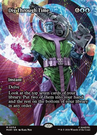 Dig Through Time (Borderless)  (MAR-054) - [Marvel Universe Eternal-Legal] - Trinity Hobby