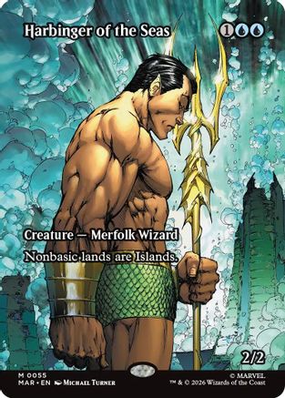 Harbinger of the Seas (Borderless)  (MAR-055) - [Marvel Universe Eternal-Legal] - Trinity Hobby