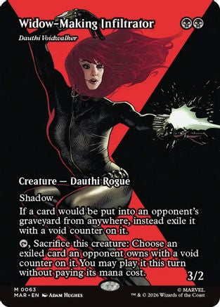 Widow-Making Infiltrator - Dauthi Voidwalker (Borderless)  (MAR-063) - [Marvel Universe Eternal-Legal] - Trinity Hobby
