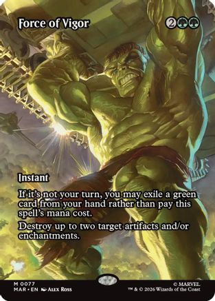 Force of Vigor (Borderless)  (MAR-077) - [Marvel Universe Eternal-Legal] - Trinity Hobby