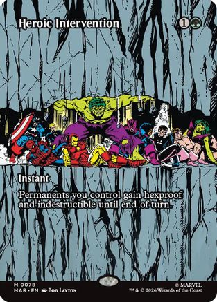 Heroic Intervention (0078) (Borderless)  (MAR-078) - [Marvel Universe Eternal-Legal] - Trinity Hobby