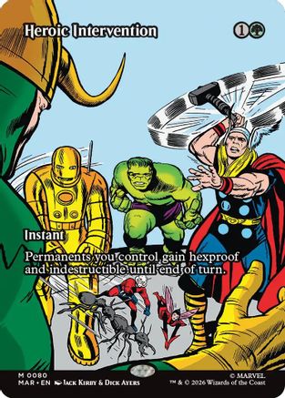 Heroic Intervention (0080) (Borderless)  (MAR-080) - [Marvel Universe Eternal-Legal] - Trinity Hobby