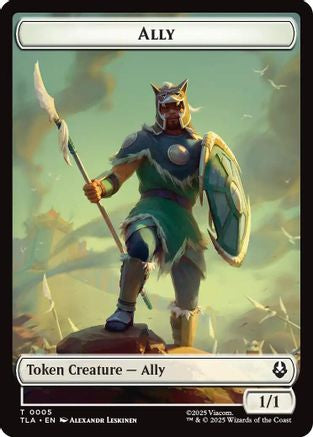 Ally (0005) // Clue (0018) Double-Sided Token  (TLA-5 // 18) - [Avatar: The Last Airbender] - Trinity Hobby