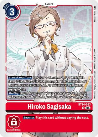 Hiroko Sagisaka (BT24-083) - [Time Stranger] Foil - Trinity Hobby