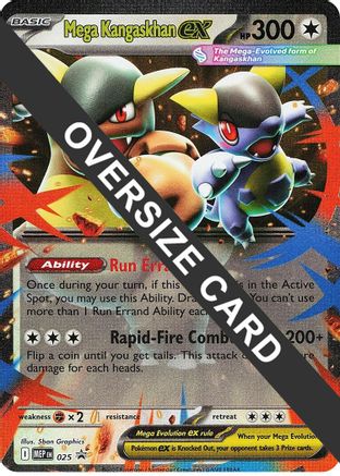 Mega Kangaskhan ex - (025) Holofoil [Jumbo Cards] - Trinity Hobby
