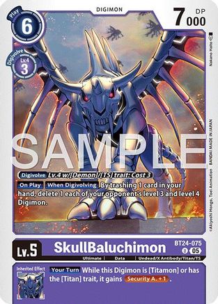 SkullBaluchimon (BT24-075) - [Time Stranger] - Trinity Hobby
