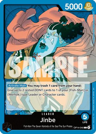 Jinbe - OP14-040 (OP14-040) - [The Azure Sea's Seven] - Trinity Hobby