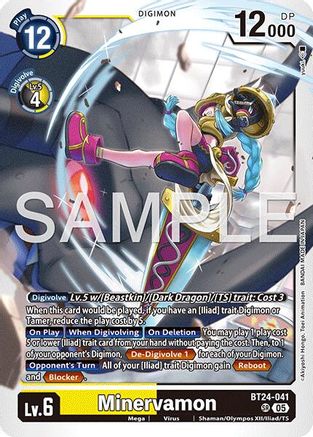 Minervamon (BT24-041) - [Time Stranger] Foil - Trinity Hobby
