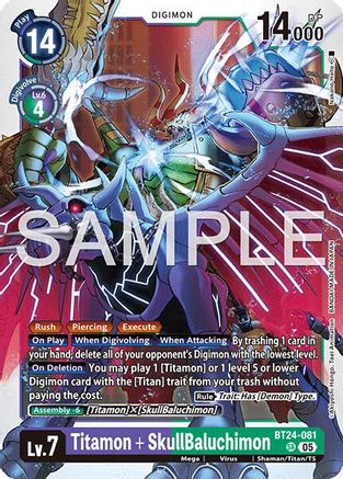 Titamon + SkullBaluchimon (BT24-081) - [Time Stranger] Foil - Trinity Hobby