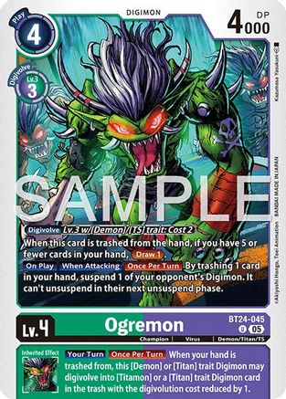 Ogremon (BT24-045) - [Time Stranger] - Trinity Hobby