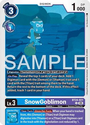 SnowGoblinmon (BT24-021) - [Time Stranger] - Trinity Hobby
