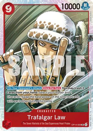 Trafalgar Law - OP14-009 (OP14-009) - [The Azure Sea's Seven] Foil