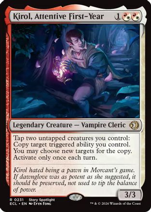 Kirol, Attentive First-Year  [Foil]  (ECL-231) - [Lorwyn Eclipsed] - Trinity Hobby
