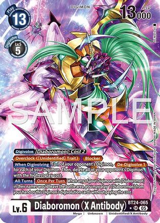 Diaboromon (X Antibody) (Alternate Art) (BT24-065) - [Time Stranger] Foil - Trinity Hobby