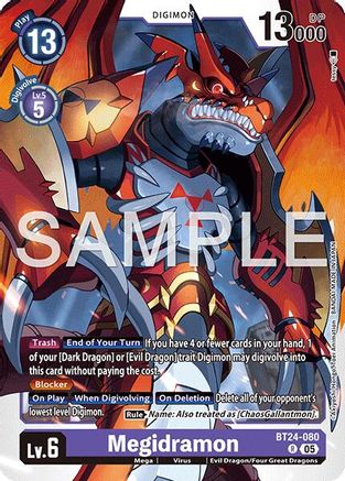 Megidramon (BT24-080) - [Time Stranger] Foil - Trinity Hobby