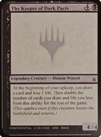 The Keeper of Dark Pacts  (-) - [Un-Known Event Playtest Cards] - Trinity Hobby
