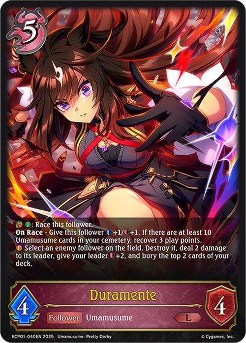 Duramente - ECP01: Umamusume: Pretty Derby (ECP01-040EN) - Trinity Hobby