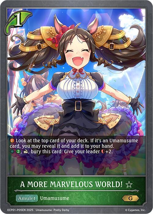 A MORE MARVELOUS WORLD! - P05EN (Foil) - ECP01: Umamusume: Pretty Derby (ECP01-P05EN) - Trinity Hobby