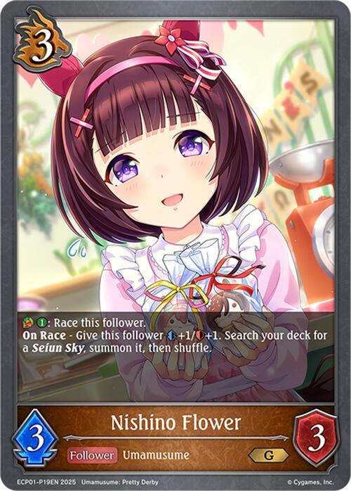 Nishino Flower - P19EN (Foil) - ECP01: Umamusume: Pretty Derby (ECP01-P19EN) - Trinity Hobby