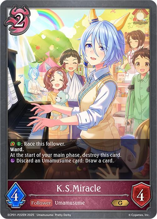 K.S.Miracle - P22EN (Foil) - ECP01: Umamusume: Pretty Derby (ECP01-P22EN) - Trinity Hobby