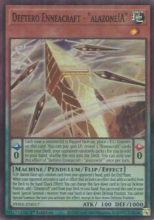 Deftero Enneacraft - "alazoneIA" (Super Rare) [PHRE-EN017] - Phantom Revenge 1st Edition - Super Rare - Trinity Hobby