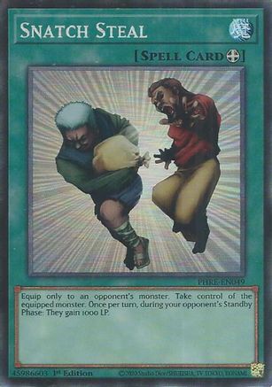 Snatch Steal (CR) [PHRE-EN049] - Phantom Revenge 1st Edition - Collector's Rare - Trinity Hobby