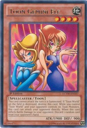 Toon Gemini Elf [LCYW-EN107] Rare - Trinity Hobby