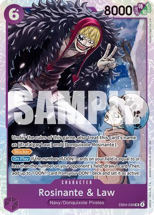 Rosinante & Law (EB04-038) - [The Azure Sea's Seven] Foil - Trinity Hobby
