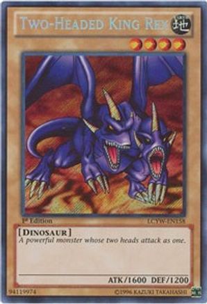Two-Headed King Rex [LCYW-EN158] Secret Rare - Trinity Hobby