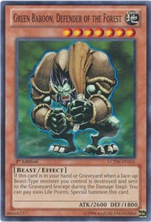 Green Baboon, Defender of the Forest [LCYW-EN165] Common - Trinity Hobby
