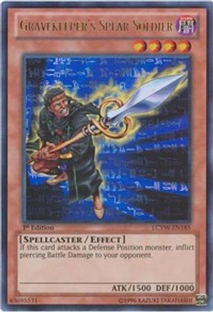 Gravekeeper's Spear Soldier [LCYW-EN185] Ultra Rare - Trinity Hobby