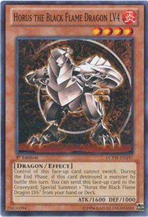 Horus the Black Flame Dragon LV4 [LCYW-EN197] Common - Trinity Hobby