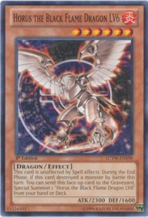 Horus the Black Flame Dragon LV6 [LCYW-EN198] Common - Trinity Hobby