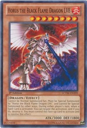 Horus the Black Flame Dragon LV8 [LCYW-EN199] Common - Trinity Hobby