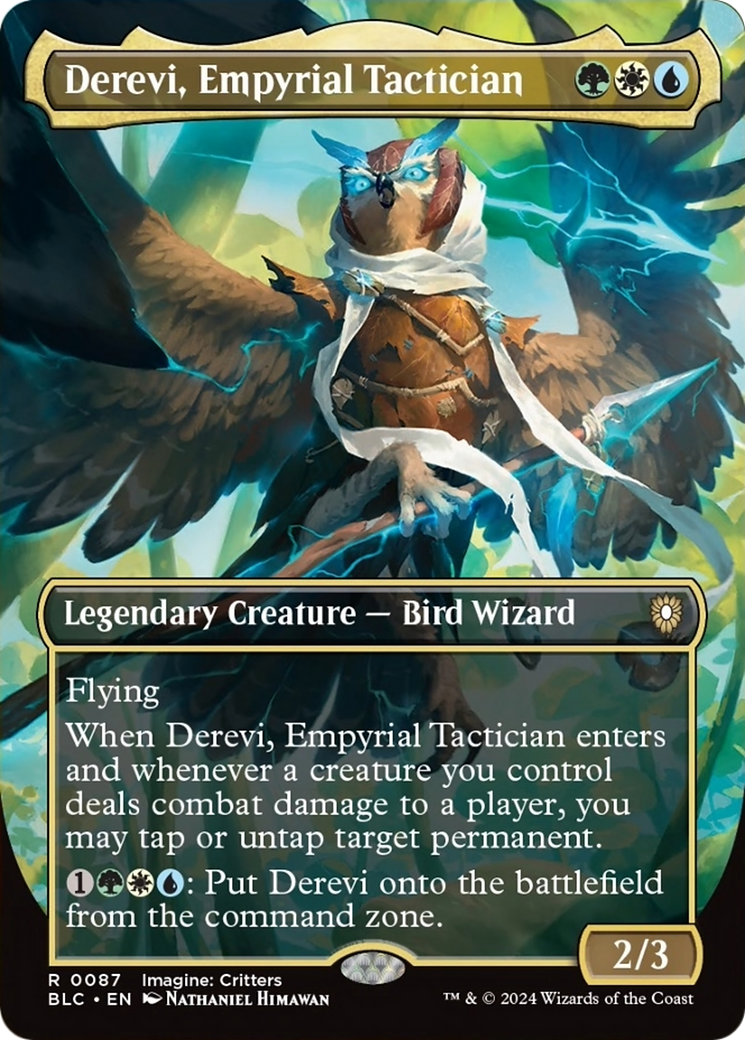 Derevi, Empyrial Tactician (Borderless) [Bloomburrow Commander] - Trinity Hobby