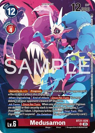 Medusamon (2026 Dash Pack Campaign) (Alternate Art - Chinese) (BT21-029) - [World Convergence] Foil - Trinity Hobby