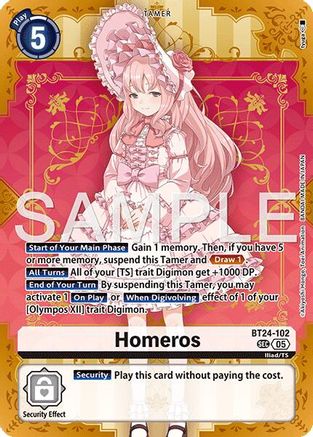 Homeros (BT24-102) - [Time Stranger] Foil - Trinity Hobby